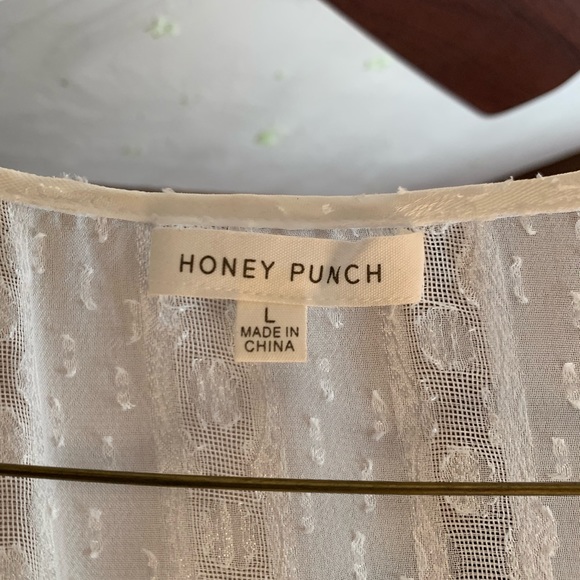 Honey Punch White Sheer Maxi Dress/Coverup 👼🏻⭐️ - Picture 4 of 4